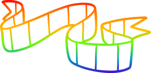 gökkuşağı gradyan çizgi çizimi bir insan tarafından çizilmiş karikatür dekoratif parşömen