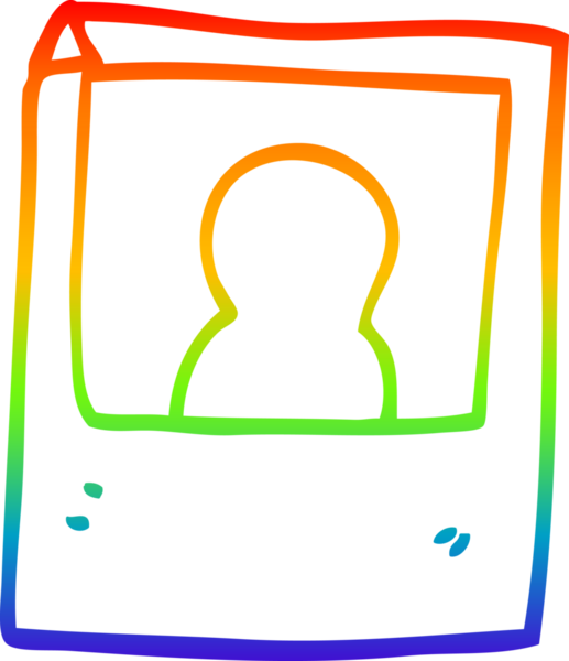 gökkuşağı gradyan çizgi çizimi bir insan tarafından çizilmiş anlık bir fotoğraf