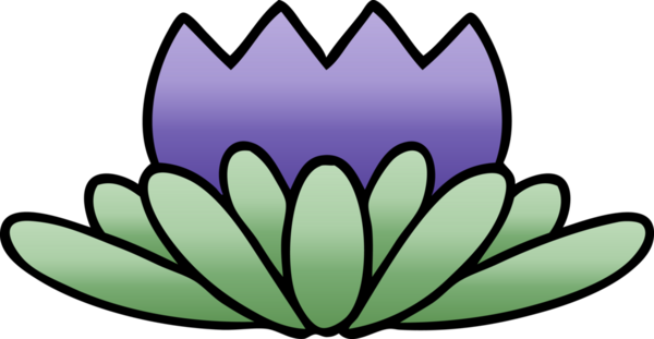 Bir insan tarafından çizilmiş rengarenk bir çiçek karikatürü.