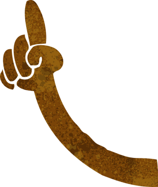 Bir insan tarafından çizilmiş çizgi film kolu