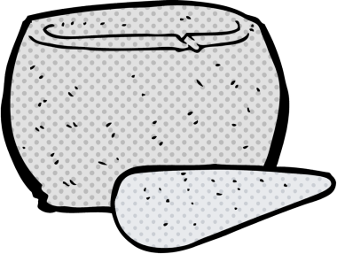 bir insan tarafından çizilmiş karton taş pezosu ve havan topu