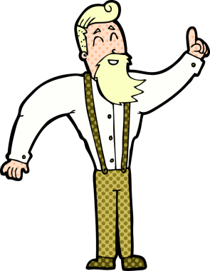 Bir insan tarafından çizilmiş bir hippi çizgi filmi.