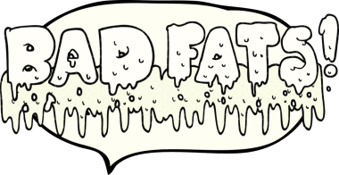 El yazısı çizilmiş çizgi roman konuşma balonu bir insan tarafından çizilmiş kötü yağlar.