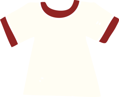 bir insan tarafından çizilmiş karikatür tişörtü