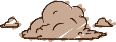 Bir insan tarafından çizilen Fırtına Bulutu Tebeşiri