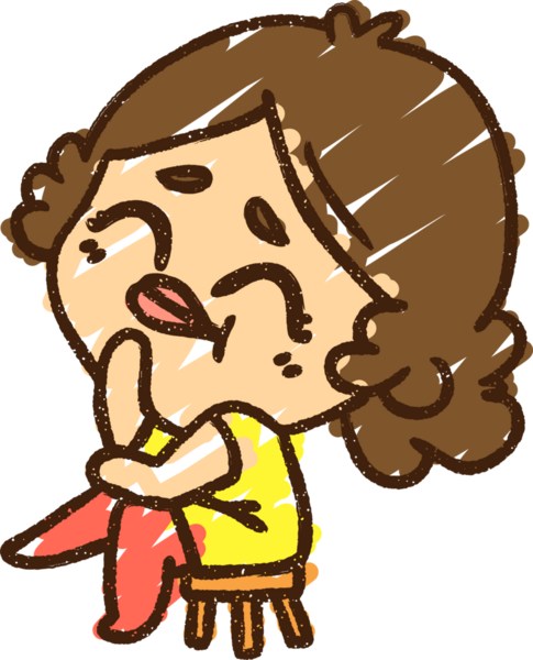 Bir insan tarafından çizilen Oturan Tebeşir