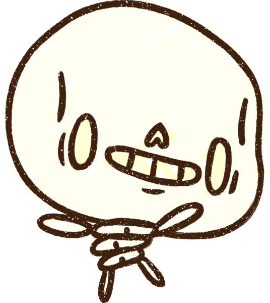 Bir insan tarafından çizilmiş şirin iskelet tebeşiri.