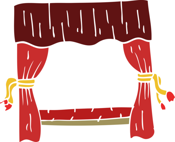 Bir insan tarafından çizilmiş karalama sahnesi perdeleri.