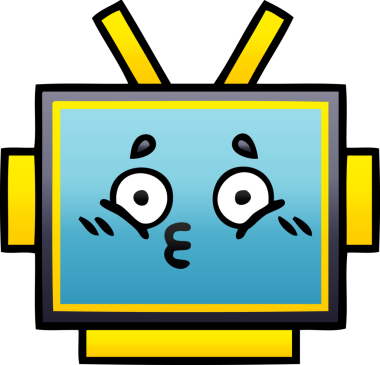 Bir insan tarafından çizilmiş robot kafasının gölgeli çizimi