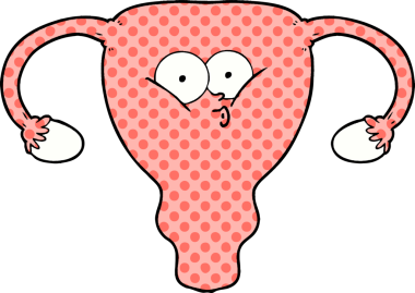 bir insan tarafından çizilmiş rahim karikatürü.