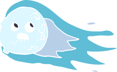 karikatür endişeli kuyruklu yıldız bir insan tarafından çizildi