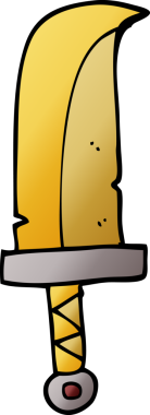 Bir insan tarafından çizilmiş karalama hançeri.