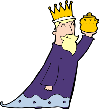 Bir insan tarafından çizilen üç bilge adamdan biri.