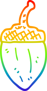 gökkuşağı gradyanı bir insan tarafından çizilmiş bir palamut çizimi