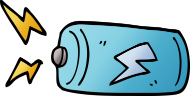 Bir insan tarafından çizilmiş karalama bataryası.