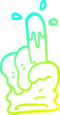 Bir insan tarafından çizilmiş bir tıbbi eldiven çizimi.