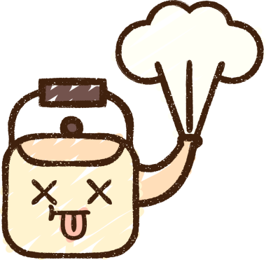 Bir insan tarafından çizilen Sıcak Kettle Tebeşiri