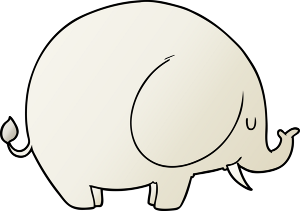 Bir insan tarafından çizilmiş bir fil.