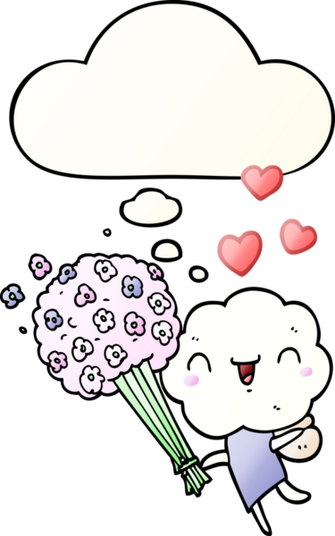 Düşünce baloncuğu olan, bir insan tarafından çizilmiş tatlı çizgi film başlıklı yaratık.