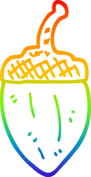 gökkuşağı gradyanı bir insan tarafından çizilmiş bir palamut çizimi