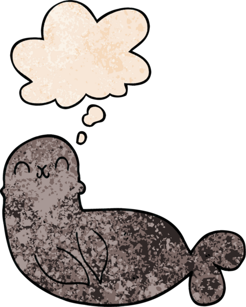 Bir insan tarafından çizilmiş grunge desen biçiminde düşünce baloncuğu olan çizgi film mührü