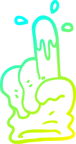 Bir insan tarafından çizilmiş bir tıbbi eldiven çizimi.