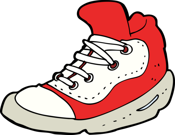 Bir insan tarafından çizilmiş bir spor ayakkabı.