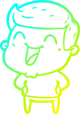 Bir insan tarafından çizilmiş bir çizgi film karakterinin soğuk çizgi çizimi.