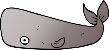 Bir insan tarafından çizilmiş karalama balinası.