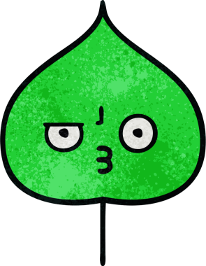 Bir insan tarafından çizilmiş dışavurumsal yaprağın grunge deseni.