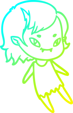 Bir insan tarafından çizilmiş soğuk gradyan çizgi çizimi.