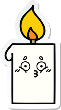 Bir insan tarafından çizilmiş şirin bir çizgi filmin çıkartması.