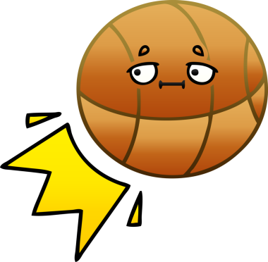 Bir insan tarafından çizilmiş bir topun gölgeli çizgi filmi.