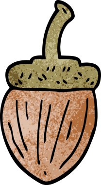 Bir insan tarafından çizilmiş karikatür palamudu.