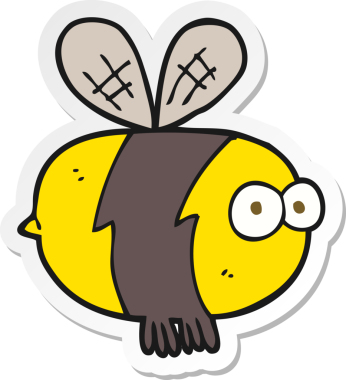 Bir insan tarafından çizilmiş çizgi film etiketi.