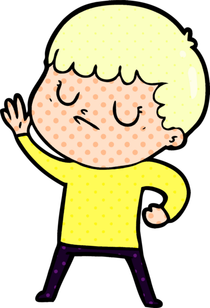 Bir insan tarafından çizilmiş huysuz çocuk çizgi filmi.