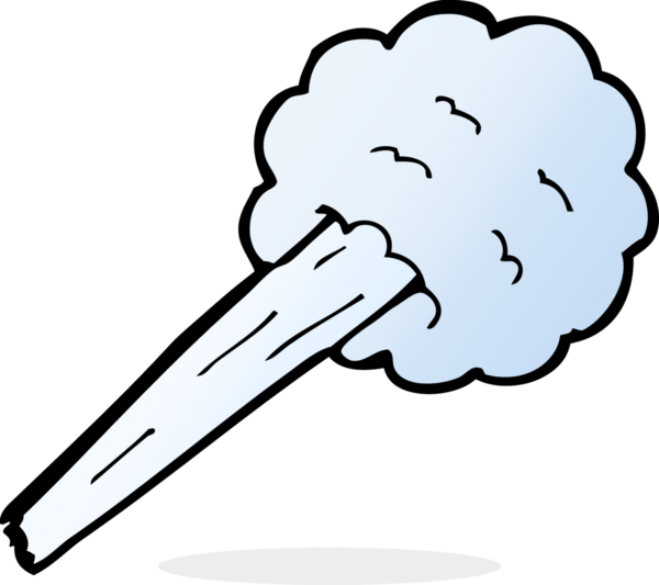 Bir insan tarafından çizilmiş rüzgarın karikatür rüzgarı