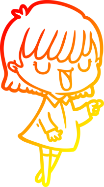 Bir insan tarafından çizilmiş bir karikatür kadın çizimi