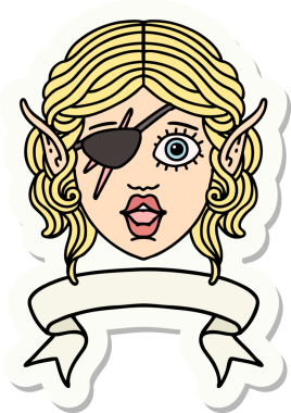 Bir insan tarafından çizilmiş afişi olan düzenbaz bir karakterin çıkartması.