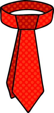 Bir insan tarafından çizilmiş çizgi roman tarzı garip boyun bağı.