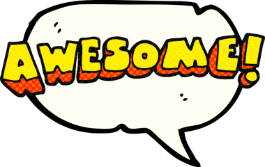 El yazısıyla çizilmiş çizgi roman konuşma balonu karikatürü Bir insan tarafından çizilmiş harika kelime