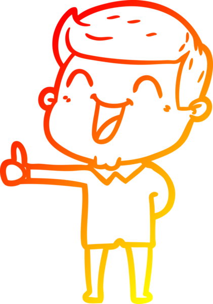 Bir insan tarafından çizilmiş gülen çizgi film karakterinin sıcak çizgi çizimi