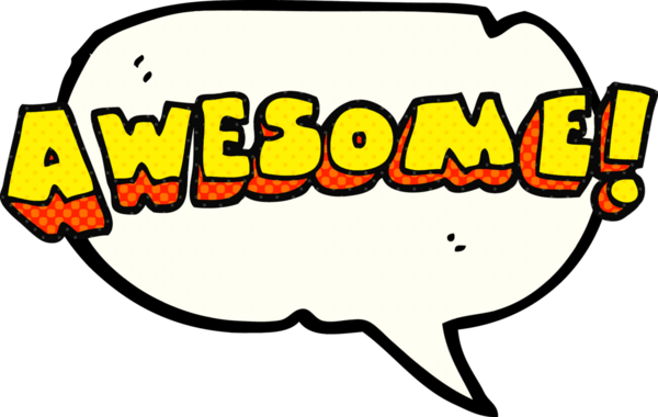 El yazısıyla çizilmiş çizgi roman konuşma balonu karikatürü Bir insan tarafından çizilmiş harika kelime