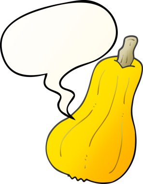 bir insan tarafından çizilmiş yumuşak eğimli baloncuklu çizgi film kabağı