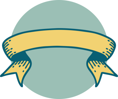 Bir insan tarafından çizilmiş bir pankartın ikonik dövme şekli