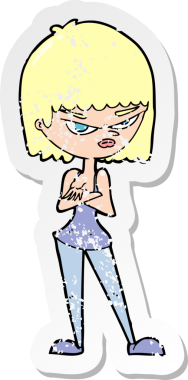 Bir insan tarafından çizilmiş kızgın bir karikatürün gerilimli yapıştırması.