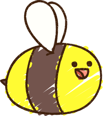 Bir insan tarafından çizilen Mutlu Arı Tebeşiri