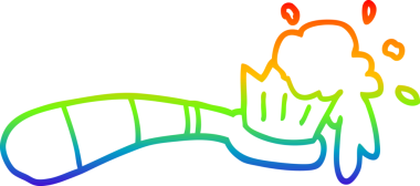 bir insan tarafından çizilmiş bir diş fırçasının çizimi.