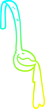 Bir insan tarafından çizilmiş bir yemek kepçesinin soğuk gradyan çizimi