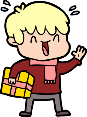 Bir insan tarafından çizilmiş gülen çocuk.